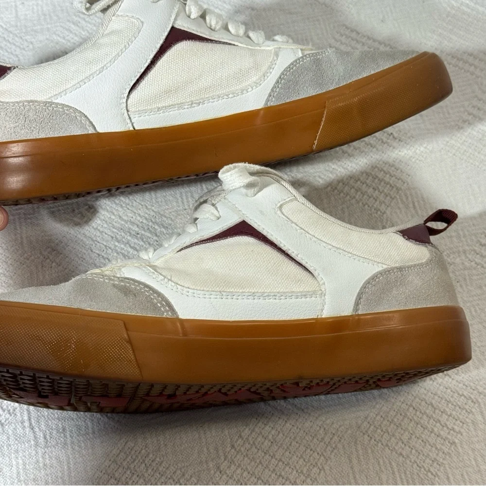 Airwalk Huntington Lace‎ Up Sneakers Men’s  Size 10 Cream White Skate Skateboard